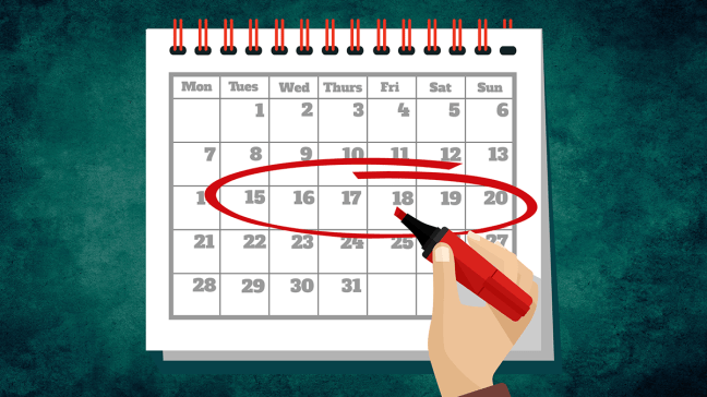 Grand Opening Sale calendar
